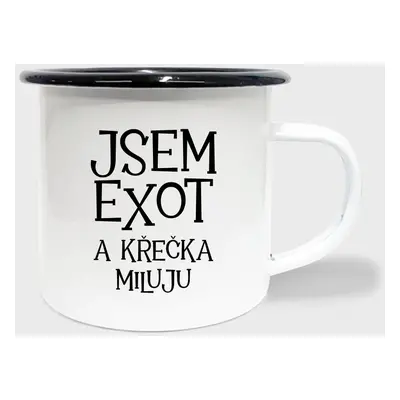 Hrnek Smalt Jsem exot a krečka miluju