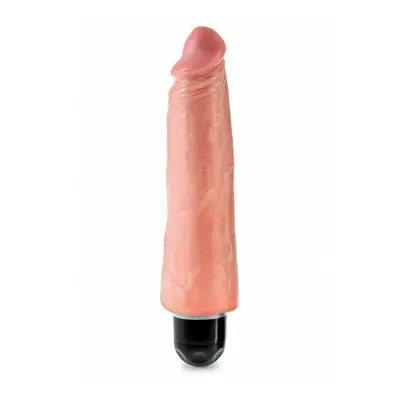 Pipedream King Cock 8" Vibrating Stiffy skin - Realistický vibrátor