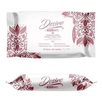 Swiss Navy Desire Feminine Wipes intimní ubrousky 25ks