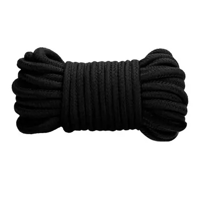 Shots OUCH! Thick Bondage Rope 10 m black silné bondážní lano