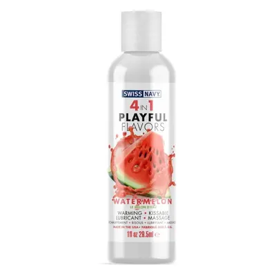 Swiss Navy 4 in 1 Playful Flavors Watermelon lubrikační gel 29,5 ml