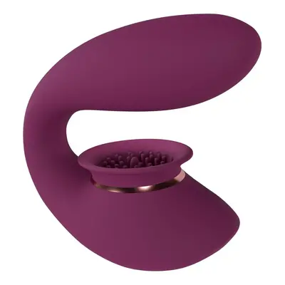 Shots Innovation Twitch 3 Rechargeable Vibrator and Suction Burgundy