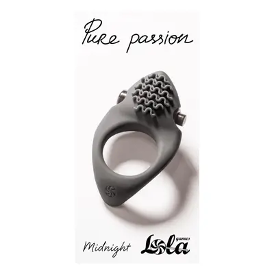 Lola Games Pure Passion Midnight black vibrační erekční kroužek