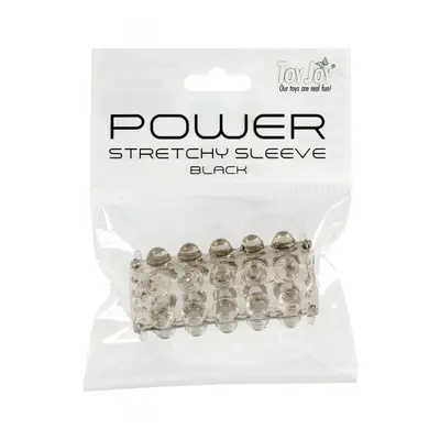 ToyJoy Power Stretchy Sleeve Black návlek na penis