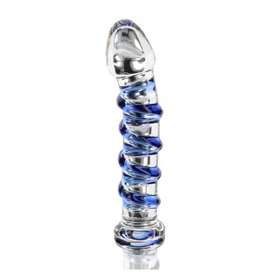 ToyJoy - Glass Worxx G-Spot Gemstone skleněné dildo