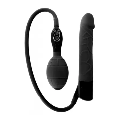 Seven Creations Inflatable vibrator black nafukovací vibrátor