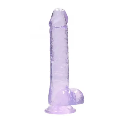 Shots REALROCK Realistic Dildo with Balls Purple 19 cm