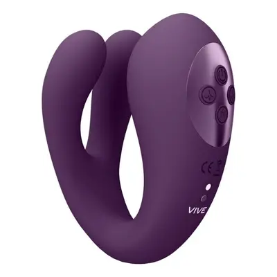 VIVE Yoko Triple Action Vibrator Dual purple vibrátor na klitoris a G-bod