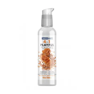 Swiss Navy 4 in 1 Playful Flavors Salted Caramel Delight lubrikační gel 118ml