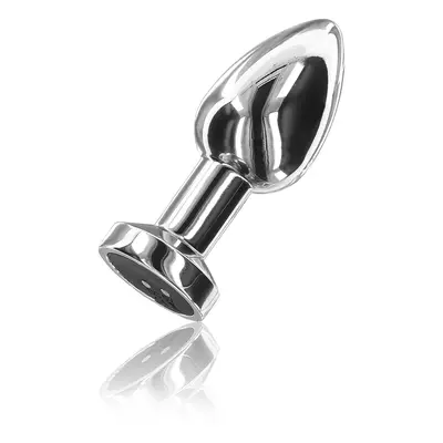 ToyJoy Buttocks The Glider Vibrating Metal Buttplug Medium Silver anální kolík