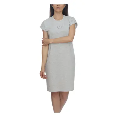 Hearts T- Dress Light gray