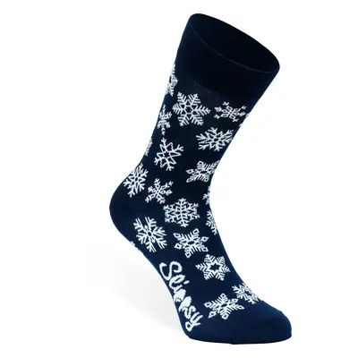 Blue Snowflake socks