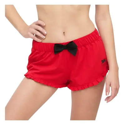 Red shorts girl