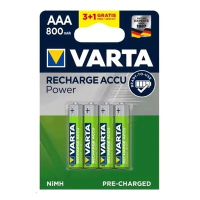 Baterie nabíjecí AAA R03 1,2V 800mAh 4ks blistr