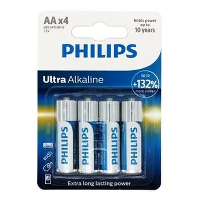 Baterie AA LR6 Ultra alkaline balení 4ks