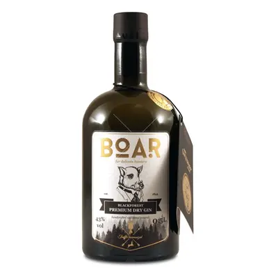 BOAR Blackforest Premium Dry Gin 43 % 0,5 l