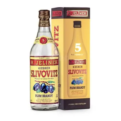 Rudolf Jelínek Slivovice Kosher Slivovitz 5 yo Bílá R.Jelínek 50 % 0,7 l