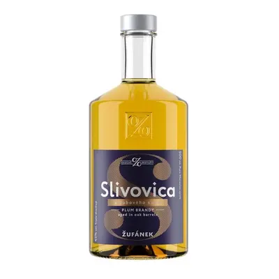 Slivovica Žufánek z dubového sudu 45 % 0,5 l