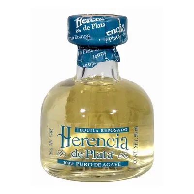 Herencia de Plata Reposado 100% puro de Agave 40 % 0,05l