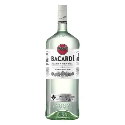 Bacardí Bacardi Carta Blanca 37,5 % 1,5 l