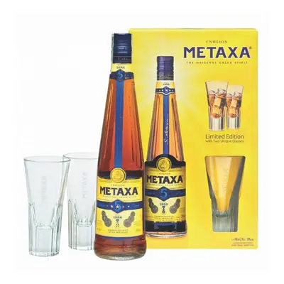 Metaxa 5* 0,7 l 38 % (dárkové balení)