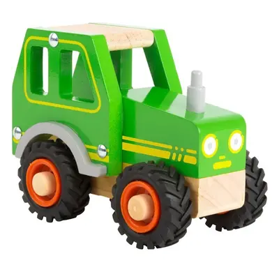 Auto - Traktor zelený dřevěný (Small foot)