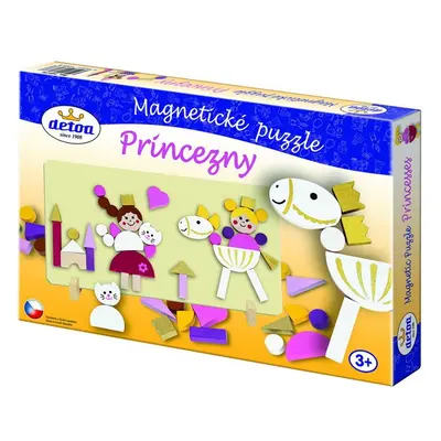 Puzzle magnetické - Princezny dřevěné (Detoa)