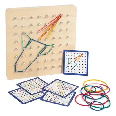 Motorická hračka - Gumičkové obrazky Geoboard (Small foot)