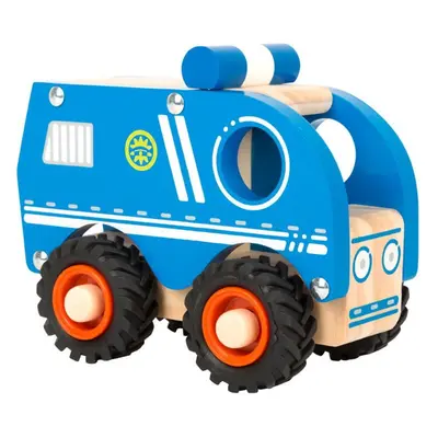 Auto - Policejní modré dřevěné (Small foot)