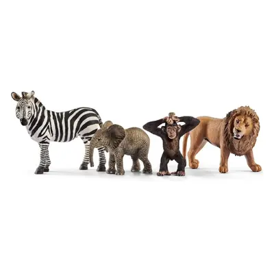 Schleich - Zvířátka set, Divoká 4ks