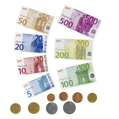 Prodejna - Dětské euro peníze, 116ks (Goki)