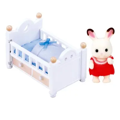 Sylvanian Families - Set, Miminko čokoládových králíčků s dětskou postýlkou