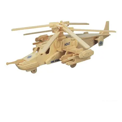 3D Puzzle přírodní - Helikoptéra KA-50