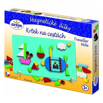 Puzzle magnetické - Krtek na cestách (Detoa)