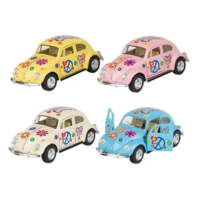 Kovový model - Auto Volkswagen Beetle Hippies (1967), 1:32, 1ks