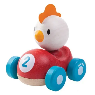 Auto - Závodník kuře dřevěné (PlanToys)