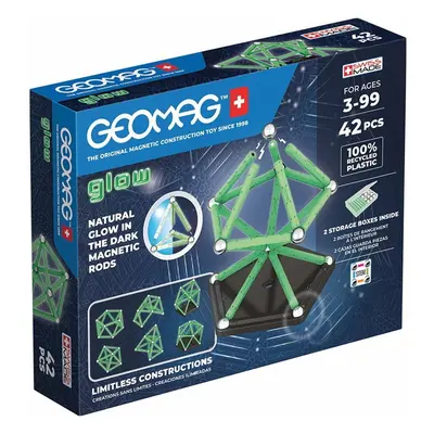 Geomag - Glow, 42 dílků (svítící)