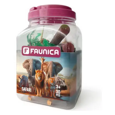 Faunica - Zvířátka set, Mega tuba Safari, 30ks