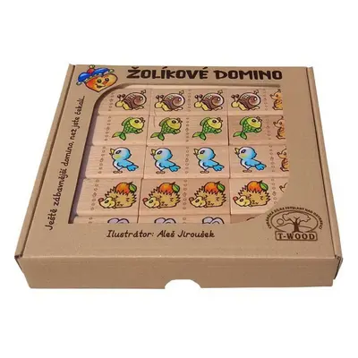 Domino - Masiv, Žolíkové zvířátka, 28ks