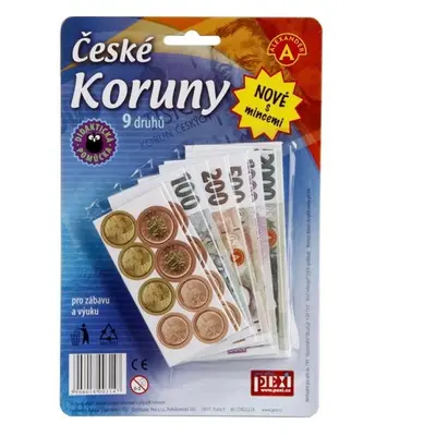 Prodejna - Dětské peníze koruny, 118ks (Alexander)