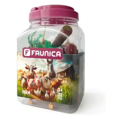 Faunica - Zvířátka set, Mega tuba Farma, 30ks