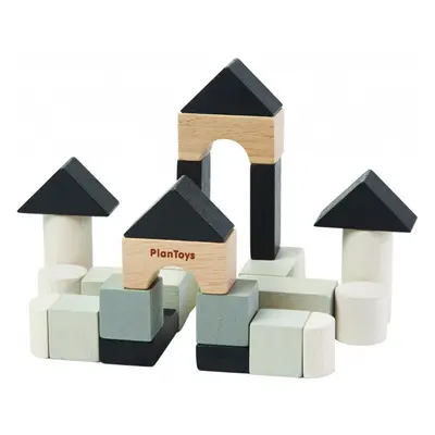 Kostky - Barevné, Mini-stavební set, 24ks (Plantoys)