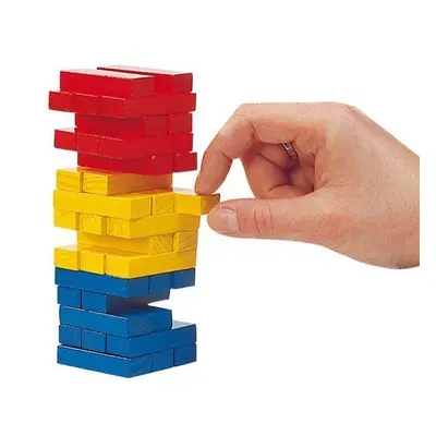 Jenga barevná - Malá cestovní (Goki)