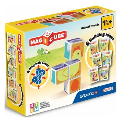 Geomag - Magicube, Zvířátka 4 kostky