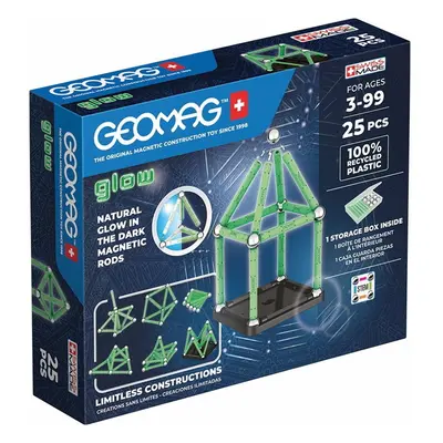 Geomag - Glow, 25 dílků (svítící)