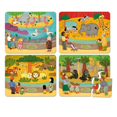 Puzzle pro nejmenší - ZOO, 24ks (Vilac)