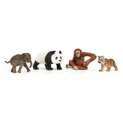 Schleich - Zvířátka set, Startovací Asie 4ks