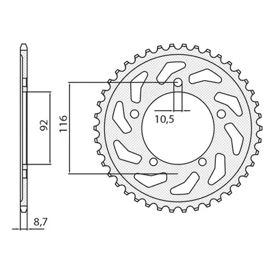 Rozeta SUNSTAR SUN1-5405-41 (JTR1493.41, 454241JT) (SUNSTAR rozeta 4542 41 (JTR1493.41) (454241J