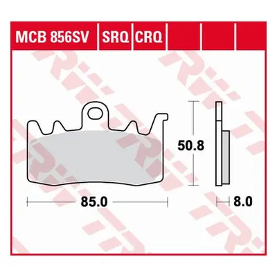 Brzdové destičky TRW LUCAS MCB856SV (KH630) (TRW LUCAS brzdové destičky KH630 sintrované STREET 