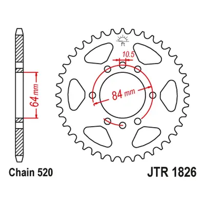 Rozeta JT SPROCKETS JTR1826.37 (430237JT) (JT rozeta 4302 37 (430237JT))